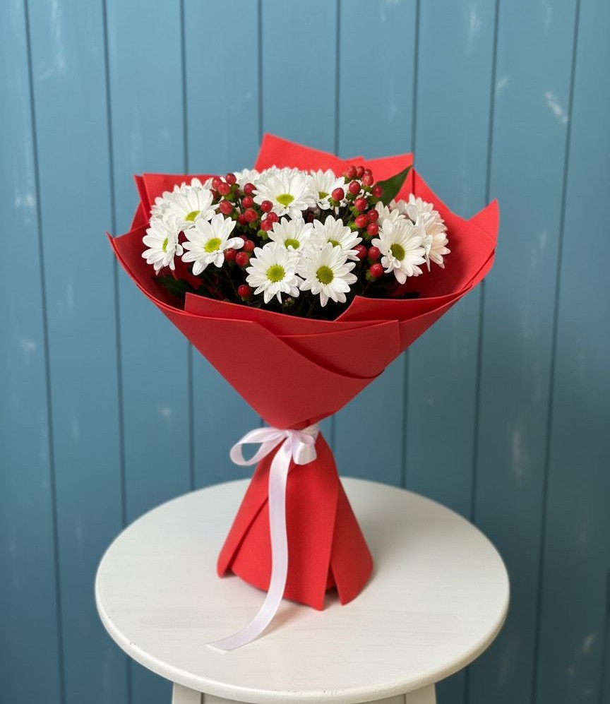 Букет цветов из: Хризантемы в Зарубино Новгородская область