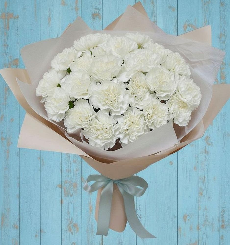 Букет цветов из: Гвоздики в Зарубино Новгородская область