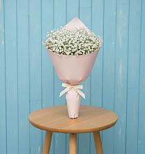 Букет цветов из:  Гипсофила в Зарубино Новгородская область