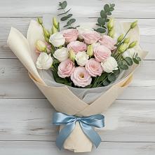 Букет цветов из:  Лизиантусы #REPLACE_PRED# Зарубино Новгородская область