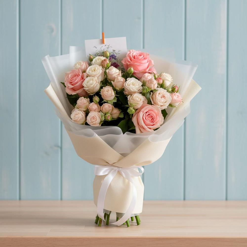 Букет цветов из: Розы в Зарубино Новгородская область