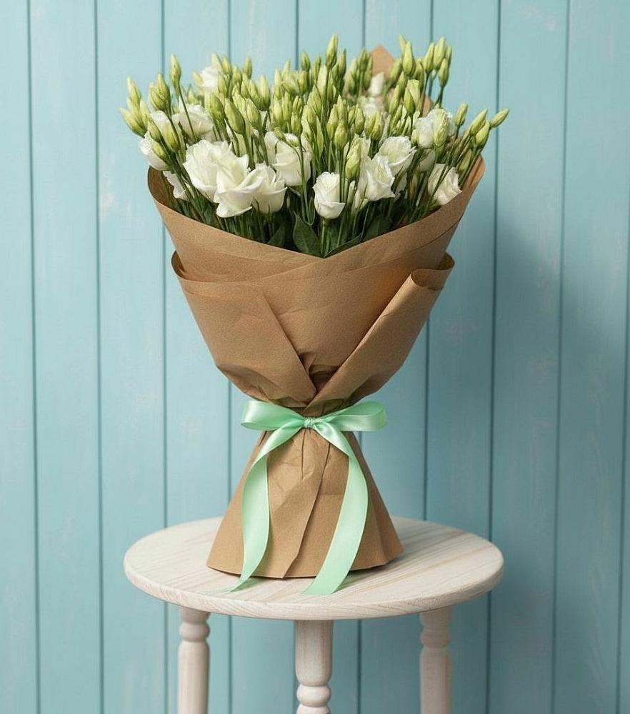 Букет цветов из: Лизиантусы в Зарубино Новгородская область