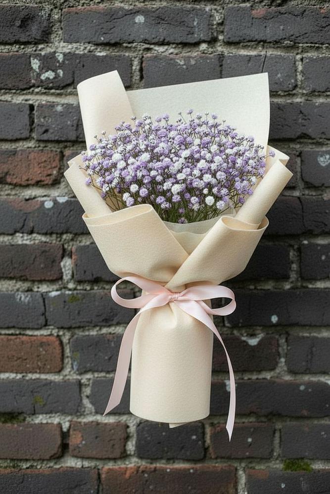 Букет цветов из: Гипсофила в Зарубино Новгородская область