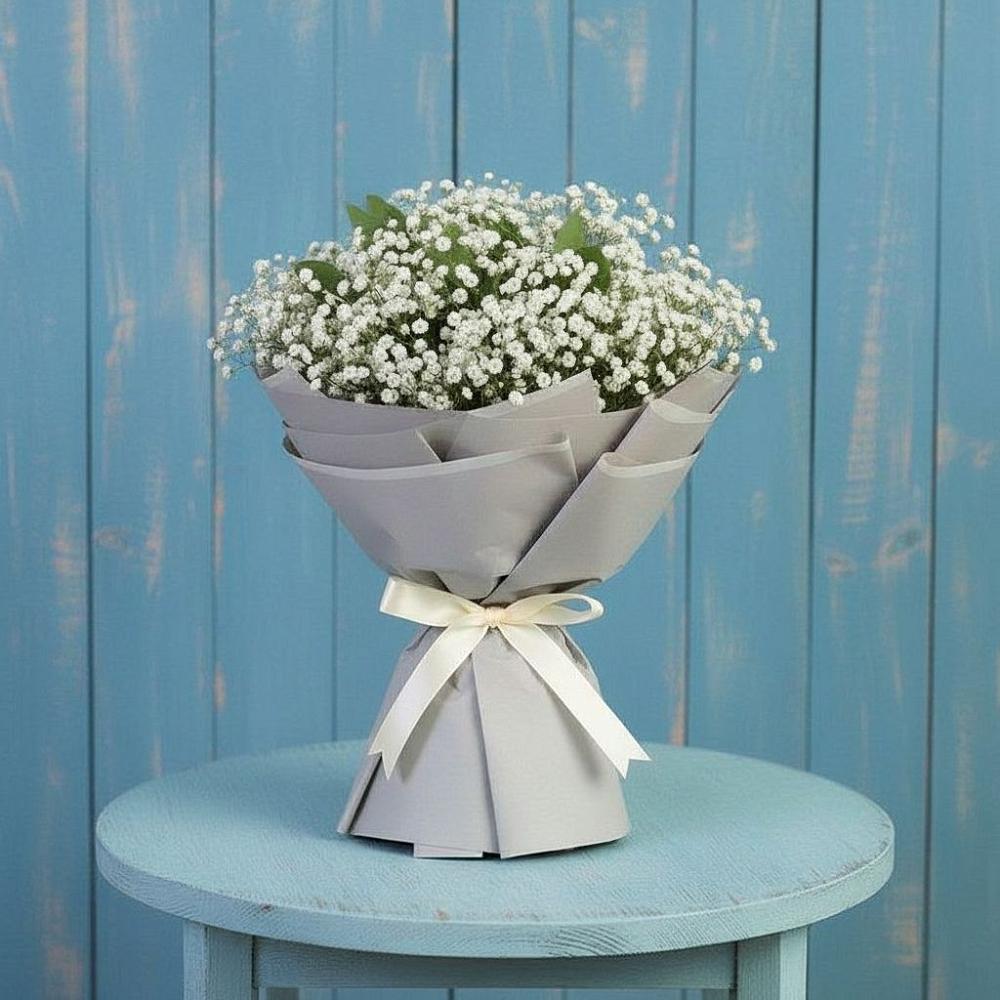 Букет цветов из: Гипсофила в Зарубино Новгородская область