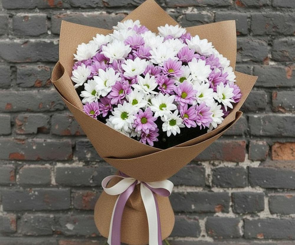 Букет цветов из: Хризантемы в Зарубино Новгородская область