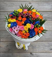 Букет цветов из:  Розы и Хризантемы в Зарубино Новгородская область