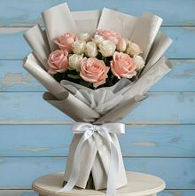 Букет цветов из:  Розы #REPLACE_PRED# Зарубино Новгородская область