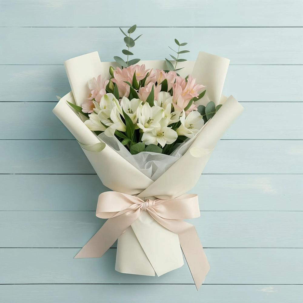 Букет цветов из: Альстромерии в Зарубино Новгородская область