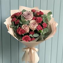 Букет цветов из:  Гвоздики и Розы #REPLACE_PRED# Зарубино Новгородская область